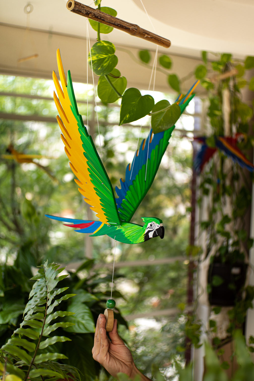 Guacamaya en vuelo